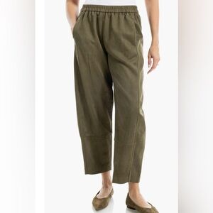 MAX STUDIO Faux Suede Barrel Pants